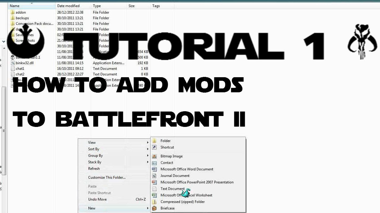 How to install star wars battlefront 2 mods on windows 8